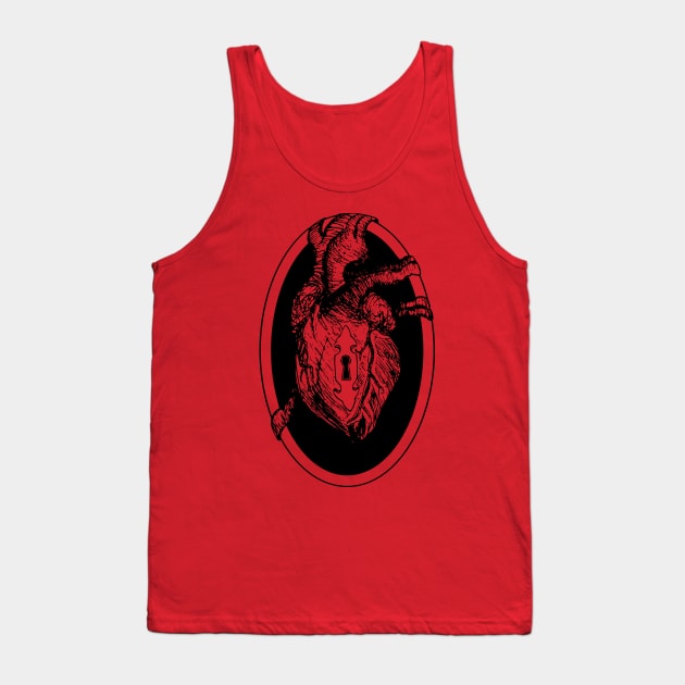 Locked Heart Tank Top by BattleBirdProductions